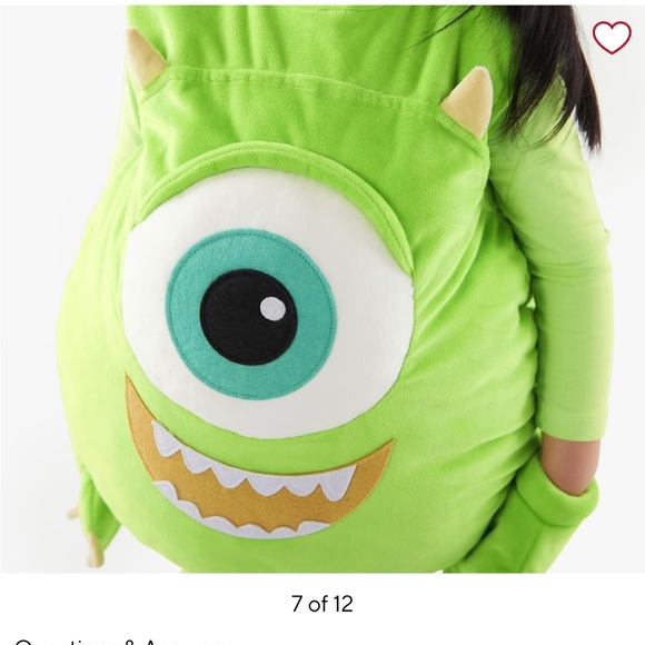 Pottery Barn Kids Mike Halloween‎ costume - Picture 4 of 10